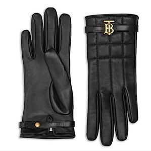 Burberry Black Hardware Detail Gloves